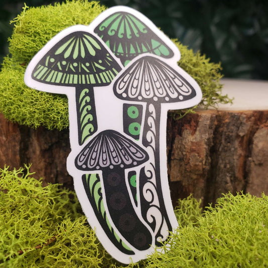 Aromantic PrideShroom Sticker