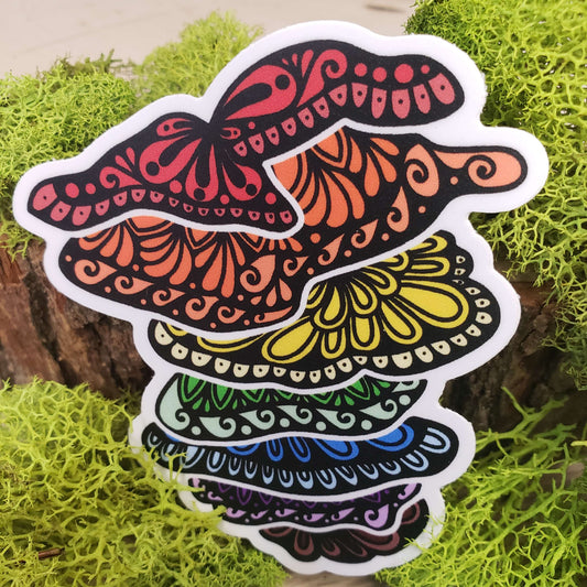 Rainbow PrideShroom Sticker